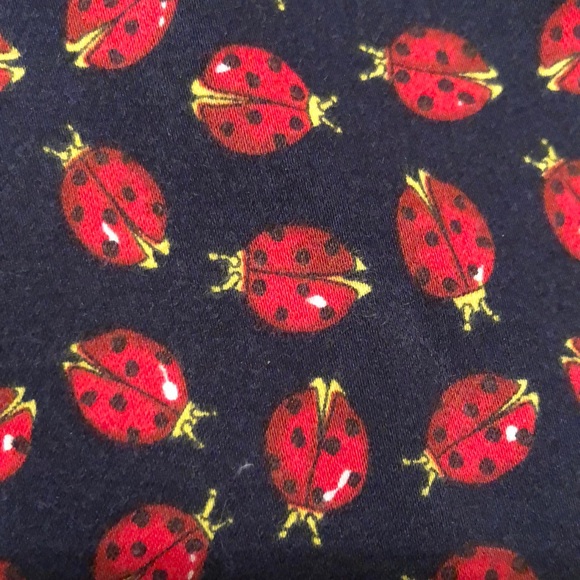 TALBOTS Heritage Size 10 Ladies Ladybugs Flat Front Side-Zip Pant Cotton Stretch - Picture 2 of 14